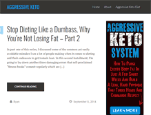 Tablet Screenshot of aggressiveketo.com